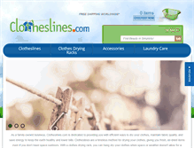 Tablet Screenshot of clotheslines.com